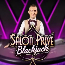 Blackjack Salon Privé online game logo by Ezugi on thrillsycasino.eu