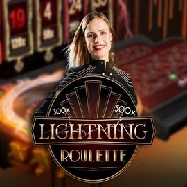 Official Live Casino logo: Lightning Roulette by Evolution at Thrillsy Casino