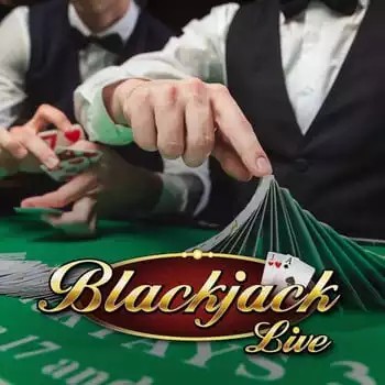 Live Blackjack logo – Live Casino by Evolution at Thrillsy Casino