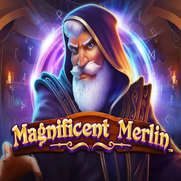 Magnificent Merlin online game logo by Greentube on thrillsycasino.eu